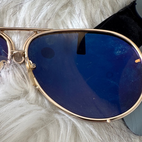 Authentic Porsche Design Aviator Sunglasses with Case. P8478 Sz 69 - Picture 9 of 14